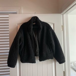 Black Fuzzy/Teddy Jacket
